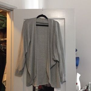 Gray cardigan